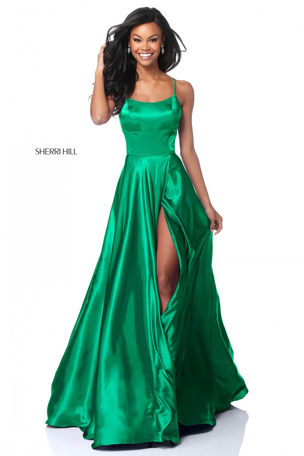 Sherri Hill 51631 dress images in these colors: Black, Gold, Purple, Gunmetal, Emerald, Ruby, Red, Royal, Fuchsia, Navy, Turquoise, Light Blue, Nude, Light Yellow, Rose.