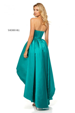 Sherri Hill 52114 dress images in these colors: Yellow, Red, Turquoise, Emerald, Fuchsia, Royal, Ivory, Light Blue, Light Pink.