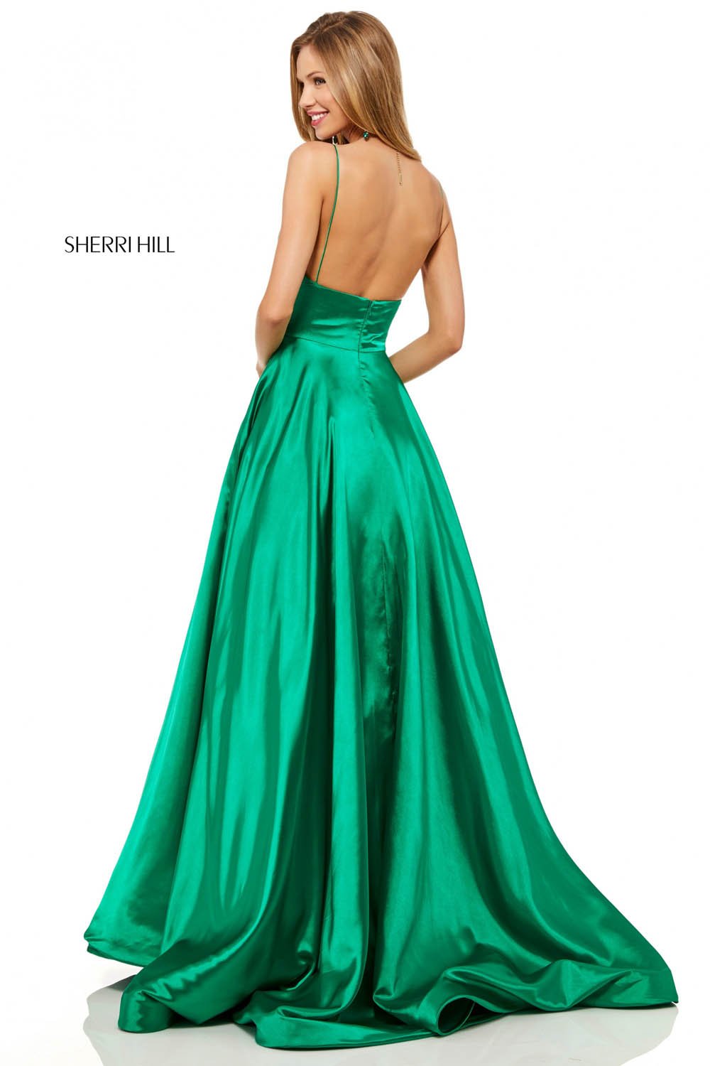 Sherri Hill 52195 dress images in these colors: Red, Fuchsia, Turquoise, Gold, Mocha, Black, Wine, Teal, Dark Royal, Emerald, Gunmetal, Lilac, Rose, Light Blue, Yellow.