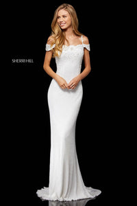 Sherri Hill 52292 dress images in these colors: Ivory.