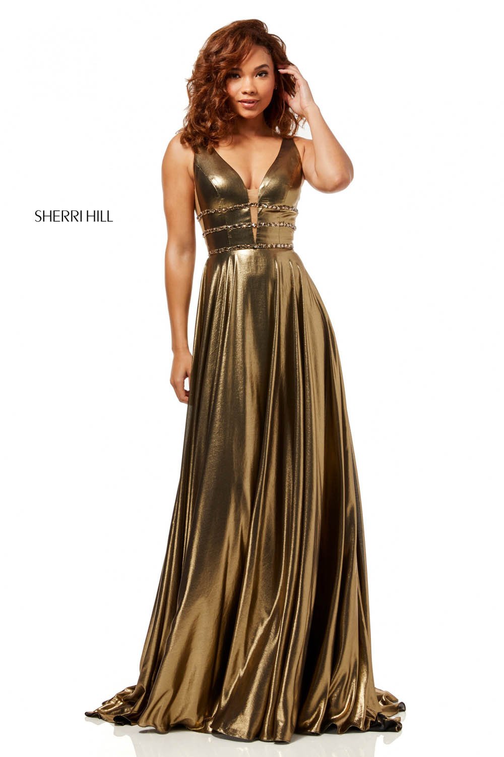 Sherri Hill 52421 Dress | Sherri Hill Prom Dresses 4 / Gold Sherri Hill 52421 Dress | Sherri Hill Prom Dresses 4 / Gold
