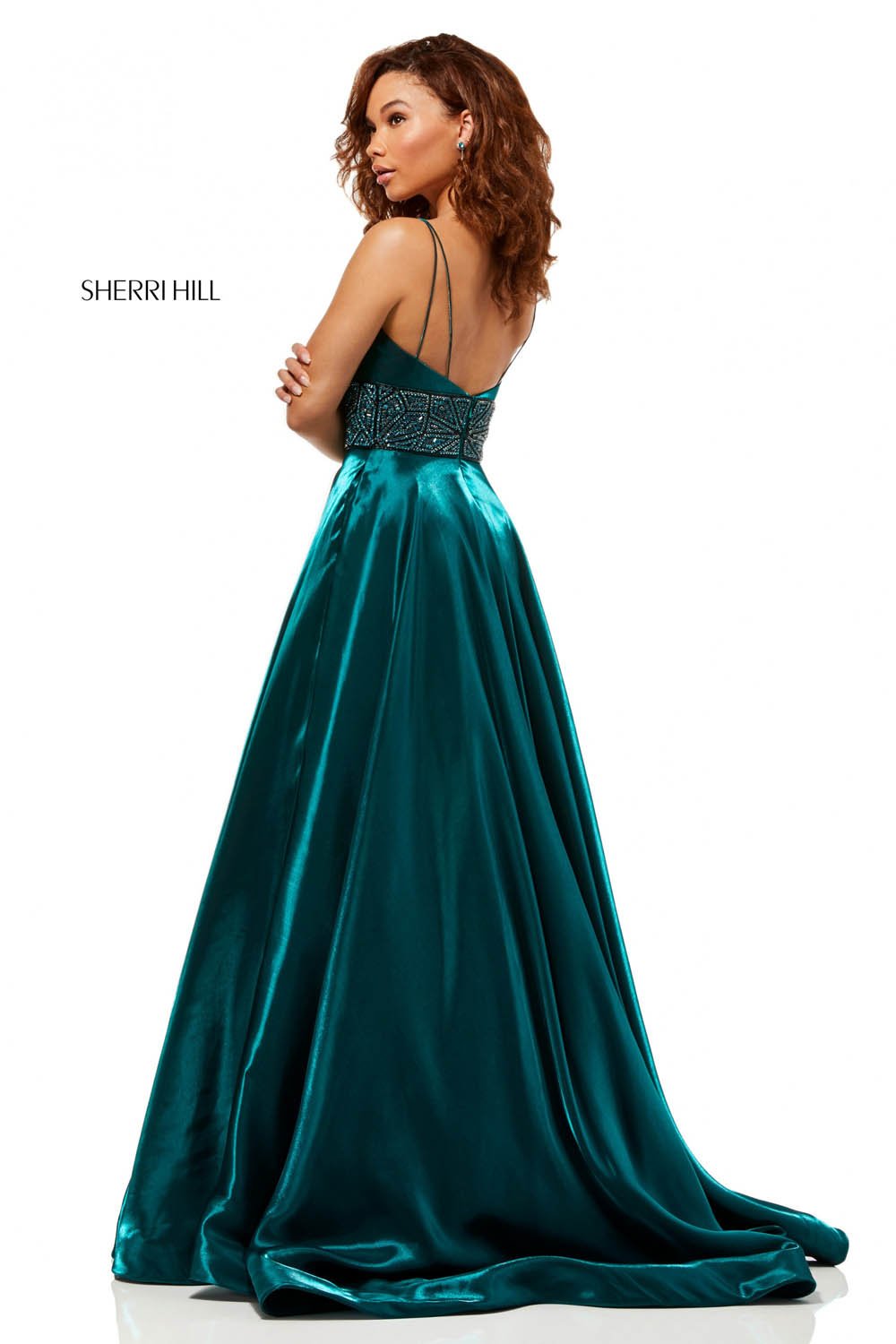 Sherri Hill 52423 Dress | Sherri Hill Prom Dresses 4 / Gunmetal Sherri Hill 52423 Dress | Sherri Hill Prom Dresses 4 / Gunmetal