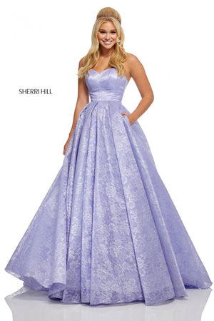 Sherri Hill 52500 dress images in these colors: Lilac.