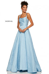 Sherri Hill 52503 dress images in these colors: Light Blue.