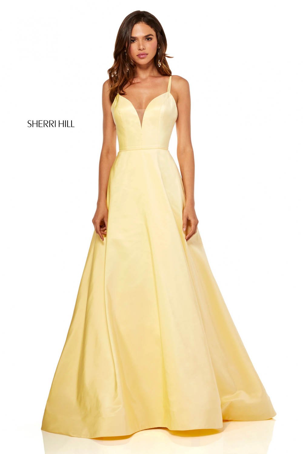Sherri Hill 52506 dress images in these colors: Yellow.