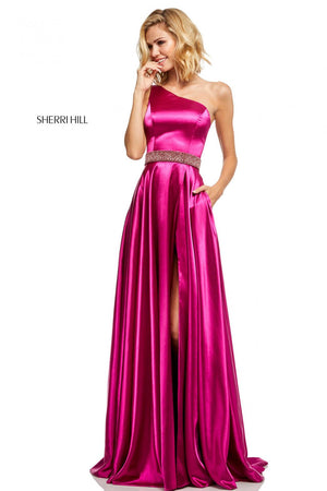 Sherri Hill 52565 dress images in these colors: Magenta, Ivory, Emerald, Royal, Red, Mocha, Yellow, Teal, Peacock, Pink, Orange, Aqua, Black, Gold, Turquoise, Lilac.