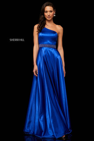Sherri Hill 52565 dress images in these colors: Magenta, Ivory, Emerald, Royal, Red, Mocha, Yellow, Teal, Peacock, Pink, Orange, Aqua, Black, Gold, Turquoise, Lilac.