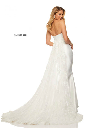 Sherri Hill 52594 dress images in these colors: Ivory.
