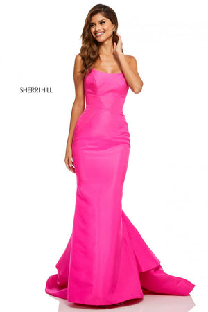 sherri hill hot pink mermaid dress Sherri Hill 55407 Lace-Up Back Ombre Sequin Dress