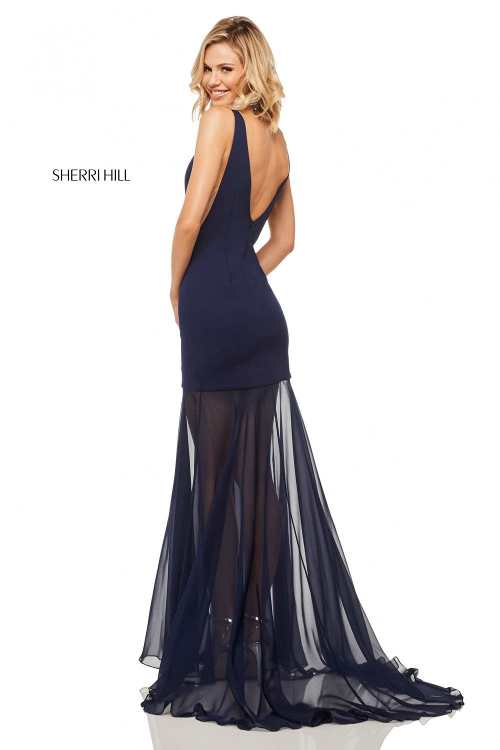 Sherri Hill 52610 dress images in these colors: Yellow, Navy, Black, Raspberry, Red, Light Blue, Wine.