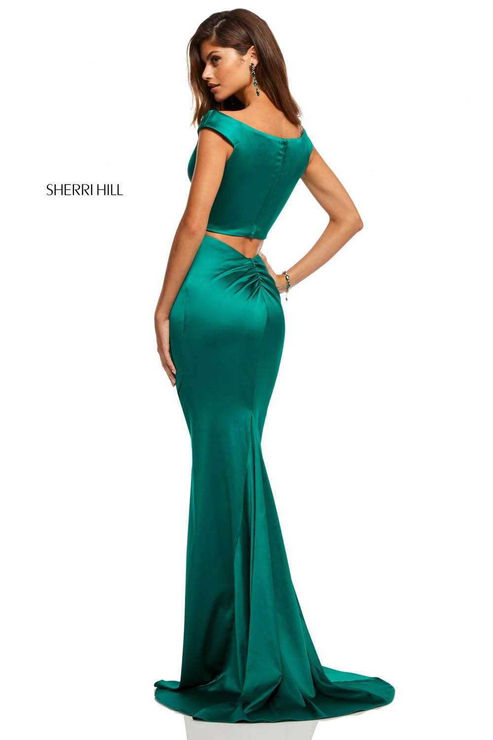 Sherri Hill 52612 dress images in these colors: Royal, Mocha, Ruby, Black, Navy, Teal, Red, Blush, Berry, Emerald.