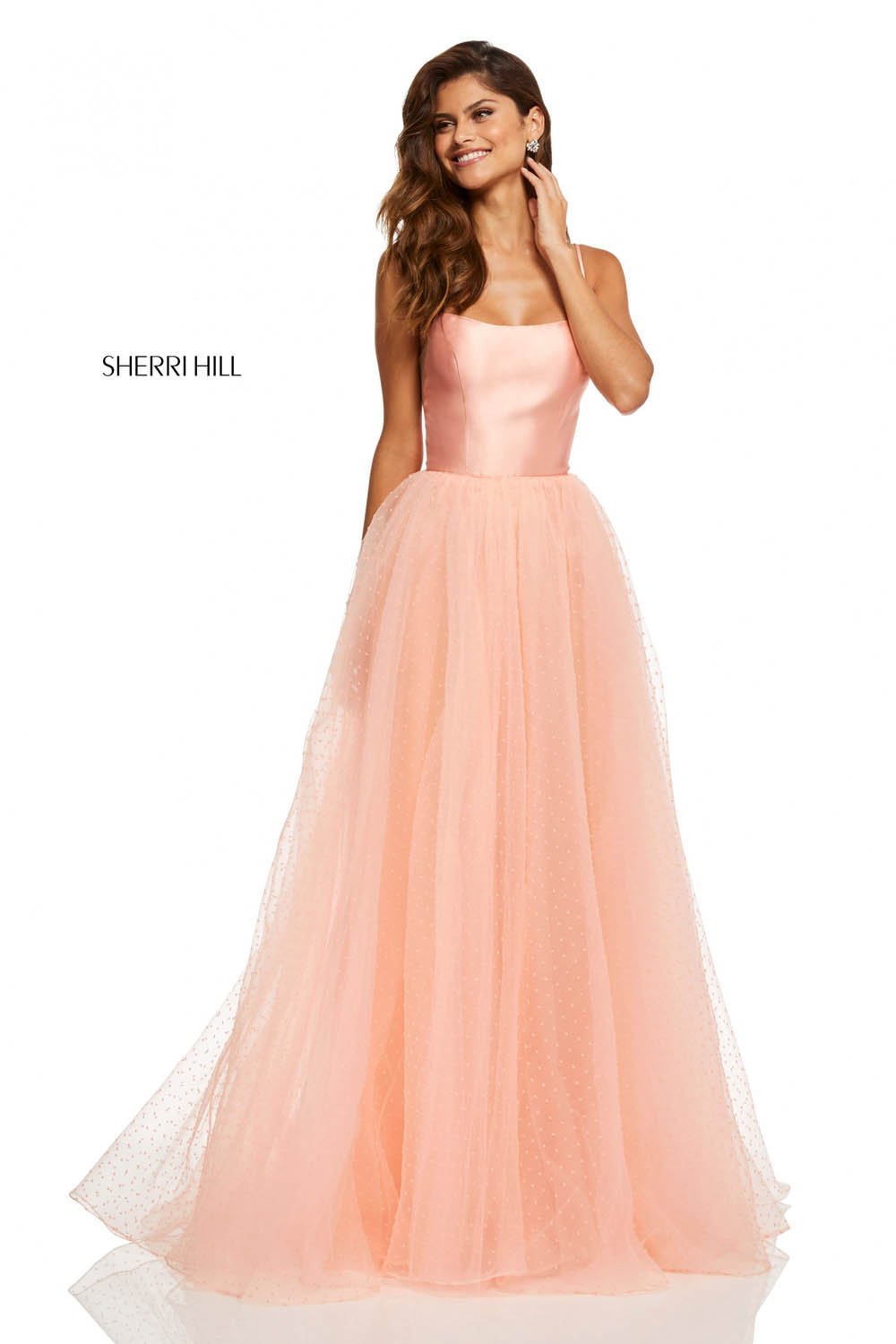 Sherri Hill 52639 dress images in these colors: Red, Ivory, Blush, Coral, Black, Navy.