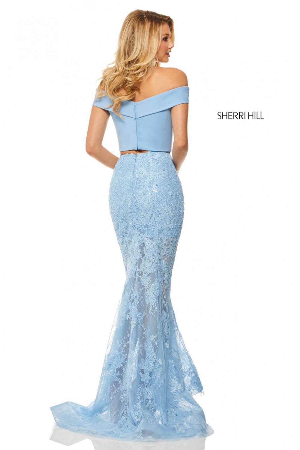 Sherri Hill 52653 dress images in these colors: Pink, Black, Red, Light Blue, Nude, Ivory.