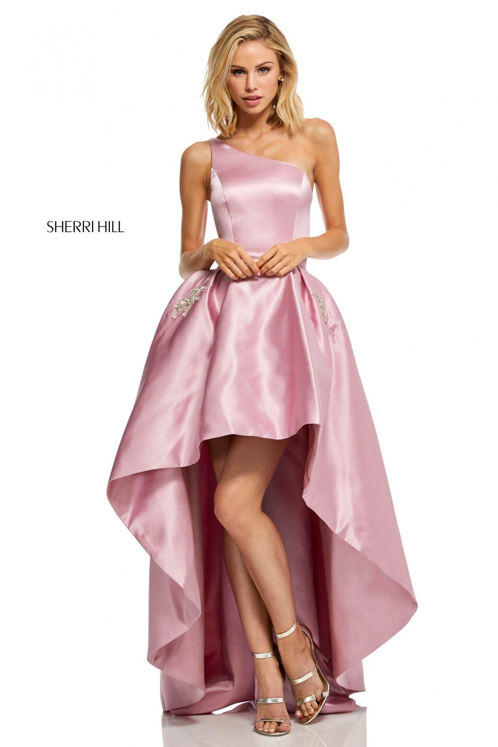 Sherri Hill 52659 dress images in these colors: Ivory, Lilac, Yellow, Red, Berry, Emerald, Royal, Light Blue, Rose.
