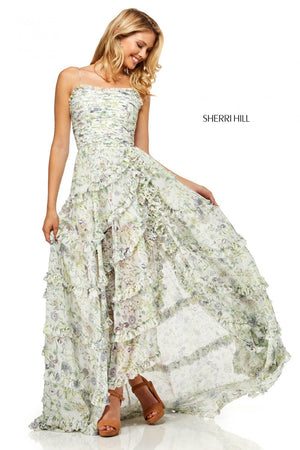 Sherri Hill 52665 dress images in these colors: Ivory Mulighti.