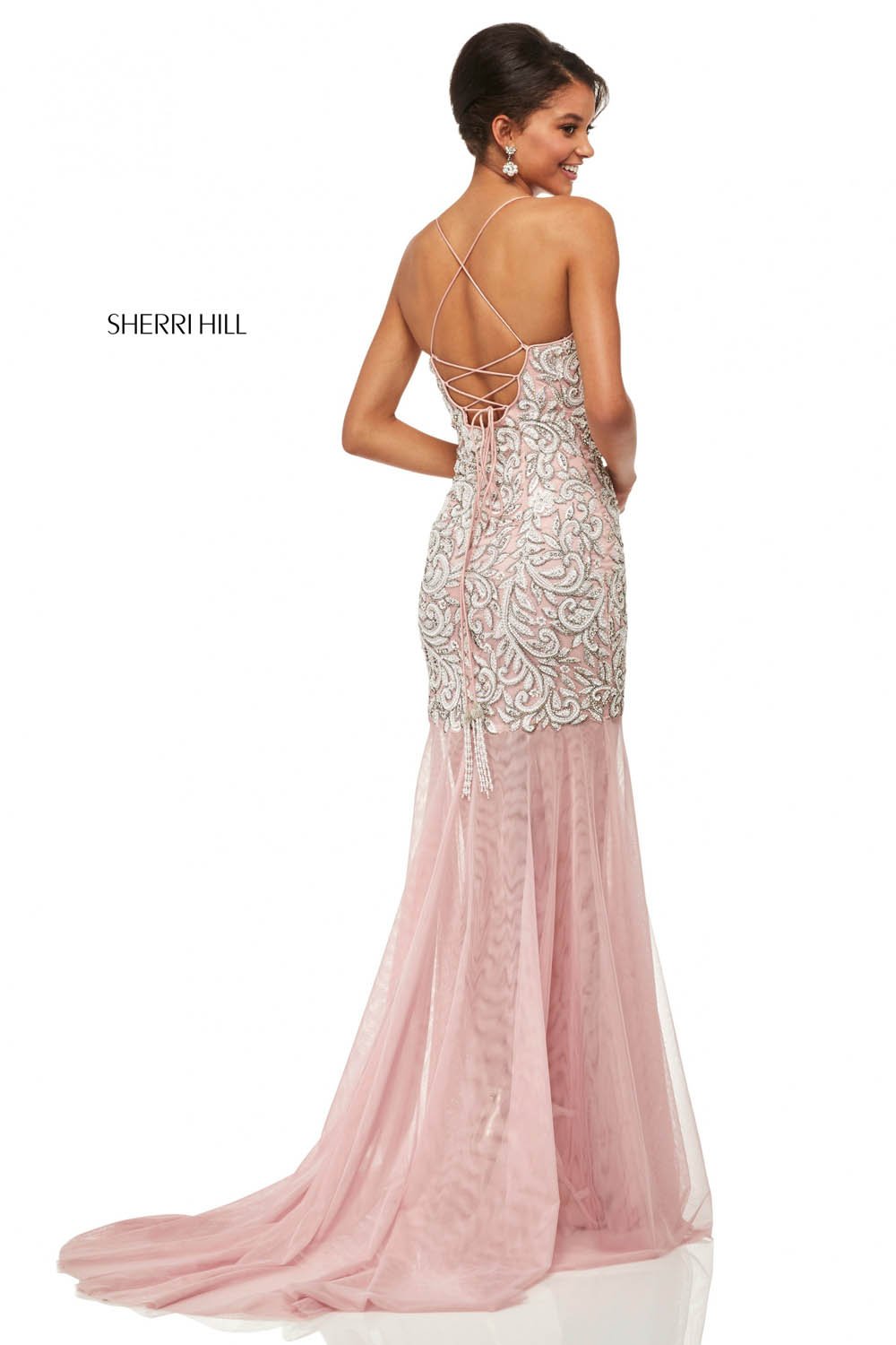 Sherri Hill 52678 dress images in these colors: Light Pink.