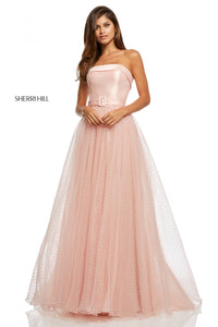 Sherri Hill 52709 dress images in these colors: Blush, Navy, Red, Black, Light Pink, Light Blue.