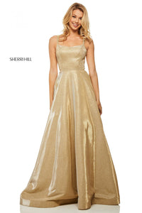 Sherri Hill 52716 dress images in these colors: Gold.