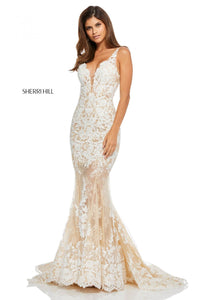Sherri Hill 52743 dress images in these colors: Ivory.