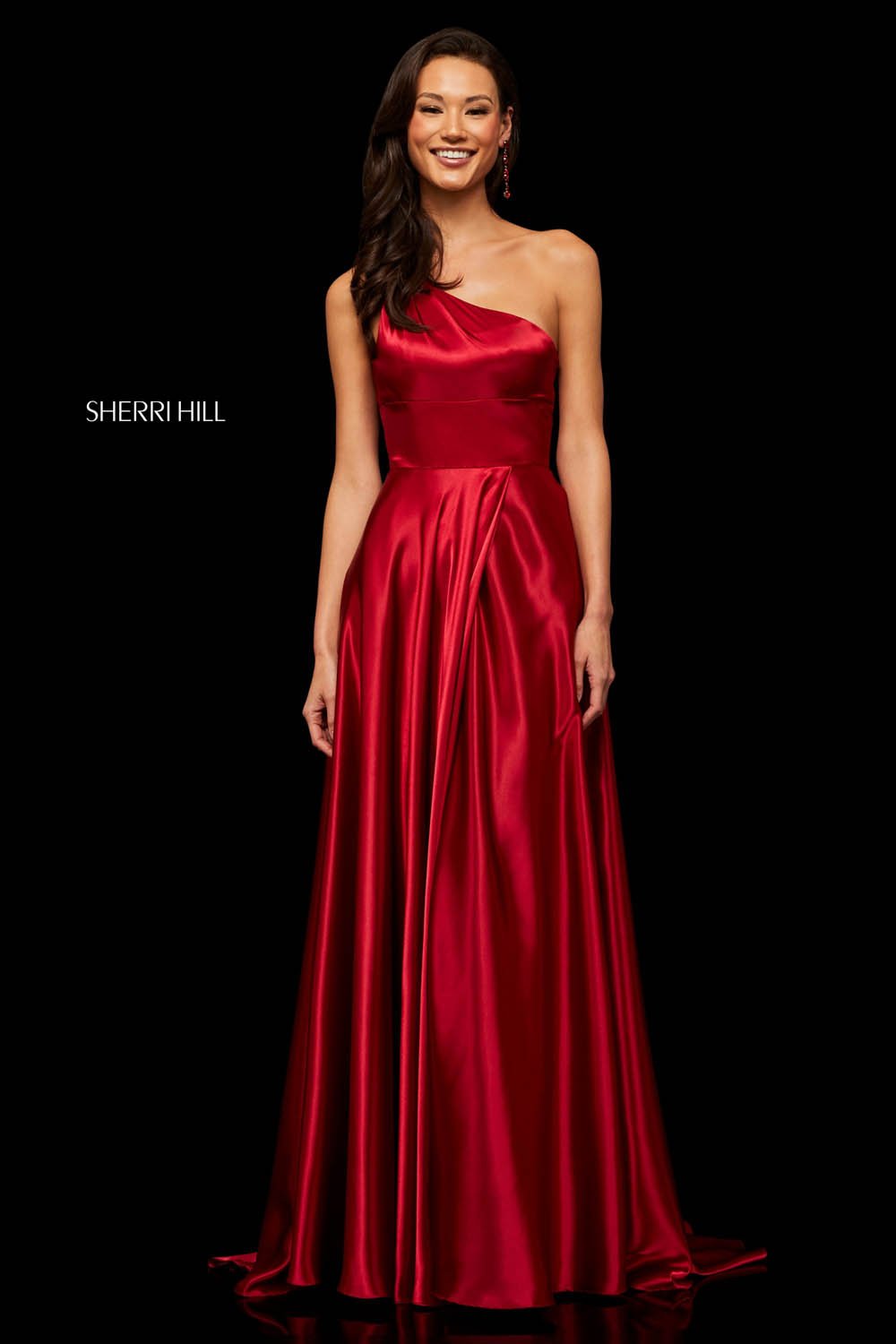 Sherri Hill 52750 dress images in these colors: Red, Black, Royal, Ruby, Emerald, Turquoise, Yellow, Orange, Rose.