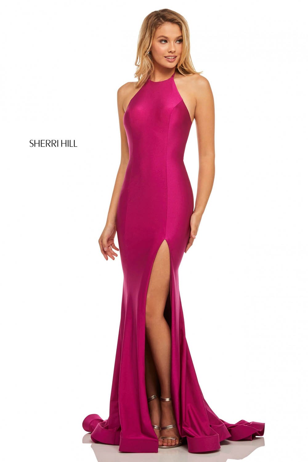 Sherri Hill 52782 dress images in these colors: Wine, Orchid, Royal, Black, Red, Navy, Light Blue, Yellow, Berry, Blush.