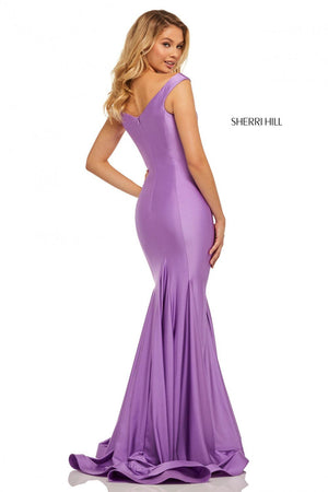 Sherri Hill 52783 dress images in these colors: Orchid, Blush, Light Blue, Berry, Wine, Yellow, Navy, Royal, Black, Red.