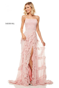 Sherri Hill 52805 dress images in these colors: Light Pink, Ivory, Black.