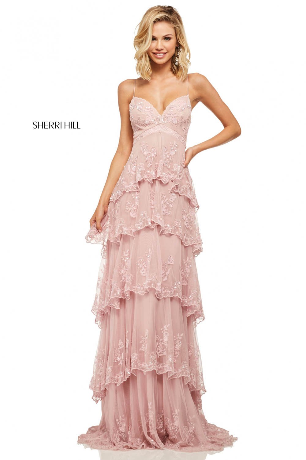 Sherri Hill 52806 dress images in these colors: Light Pink.