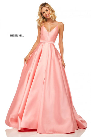 Sherri Hill 52821 dress images in these colors: Yellow, Coral, Lilac, Navy, Red, Turquoise, Aqua, Royal, Pink, Light Blue.