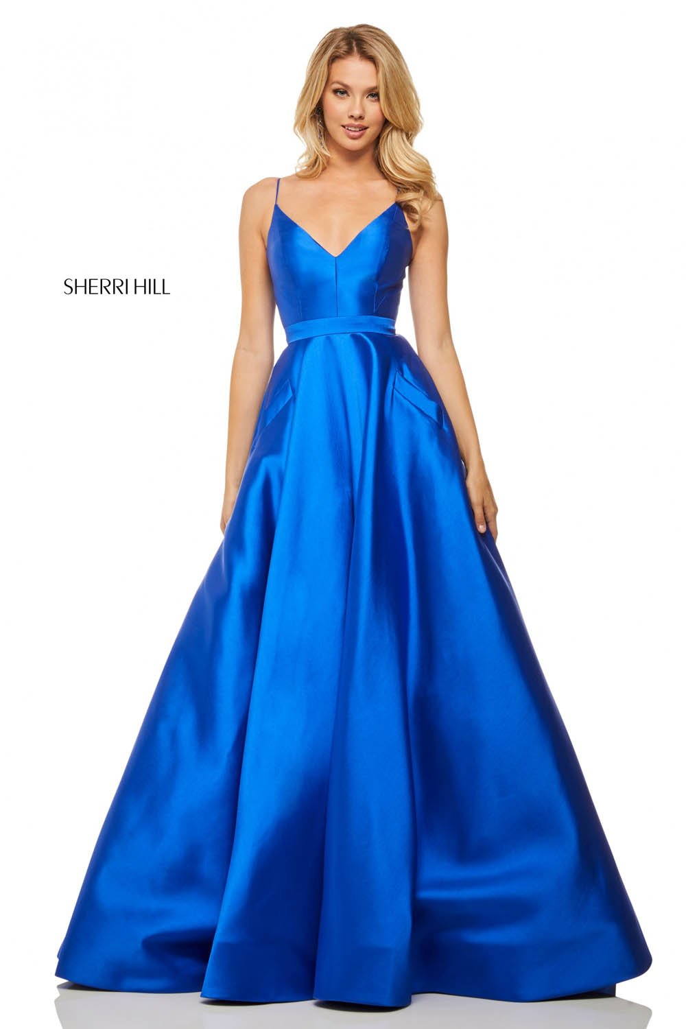 Sherri Hill 52821 dress images in these colors: Yellow, Coral, Lilac, Navy, Red, Turquoise, Aqua, Royal, Pink, Light Blue.