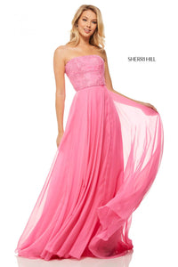 Sherri Hill 52822 dress images in these colors: Teal, Peacock, Light Blue, Lilac, Dreamcicle, Candy Pink, Yellow, Nude.